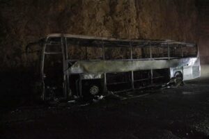 HATAY (AA) – Hatay'ın Belen ilçesinde yolcu otobüsünde çıkan yangın