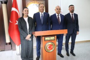 AĞRI (AA) – İçişleri Bakanı Ali Yerlikaya, Ağrı Valiliğine ziyarette