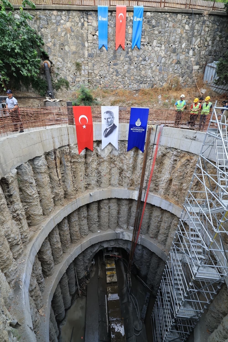 Ihlamurdere Havzası Dolmabahçe Yağmur Suyu Tüneli için kazı çalışmalarına başlandı