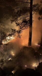 ISPARTA (AA) – Isparta'da ormanlık alanda çıkan yangın ekiplerin müdahalesiyle