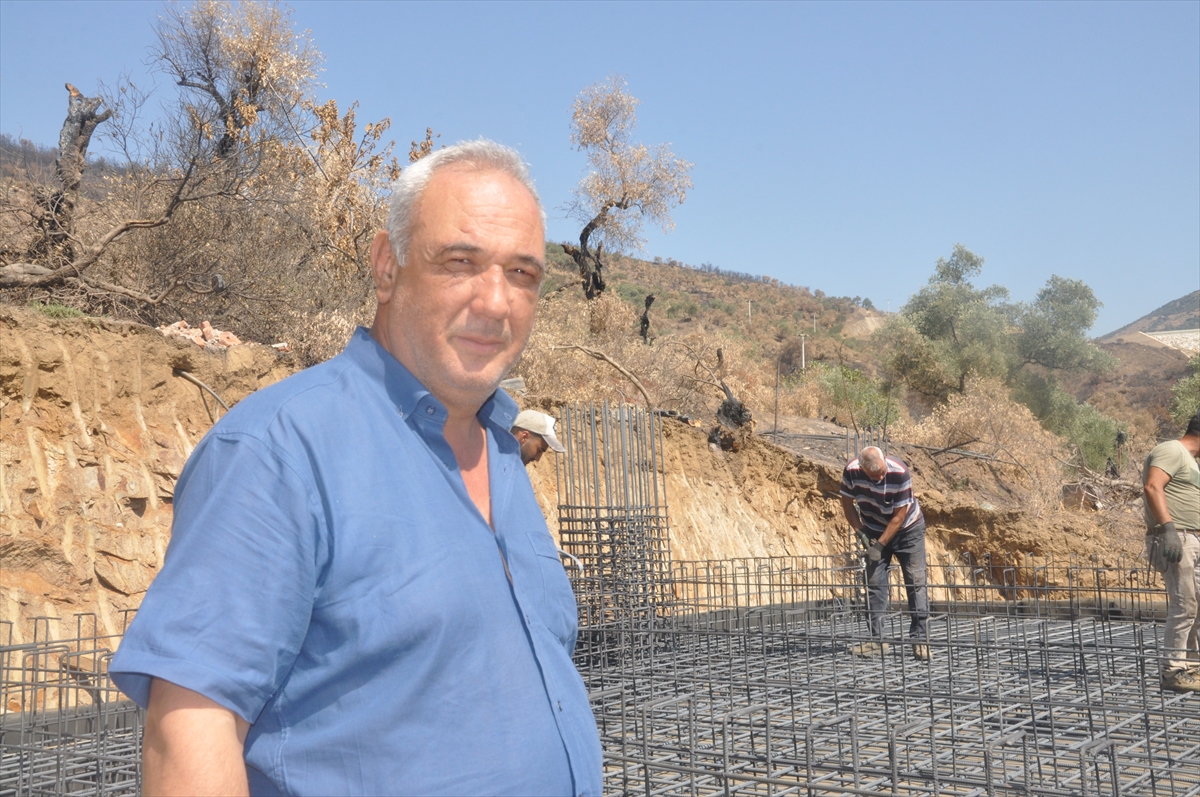 İzmir'de yangından etkilenen afetzedelerin yeni ev heyecanı