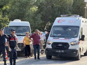 KAHRAMANMARAŞ (AA) – Kahramanmaraş'ın Göksun ilçesinde, otomobilin yolun karşısına geçmeye