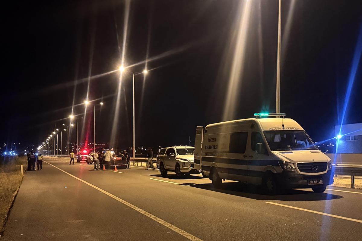 Kayseri'de devrilen motosikletin sürücüsü öldü