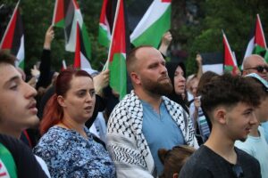 PRİŞTİNE (AA) – Kosova'nın başkenti Priştine'de İsrail'in Gazze'deki saldırıları ve