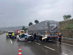 ORDU (AA) – Ordu'nun Altınordu ilçesinde meydana gelen trafik kazasında
