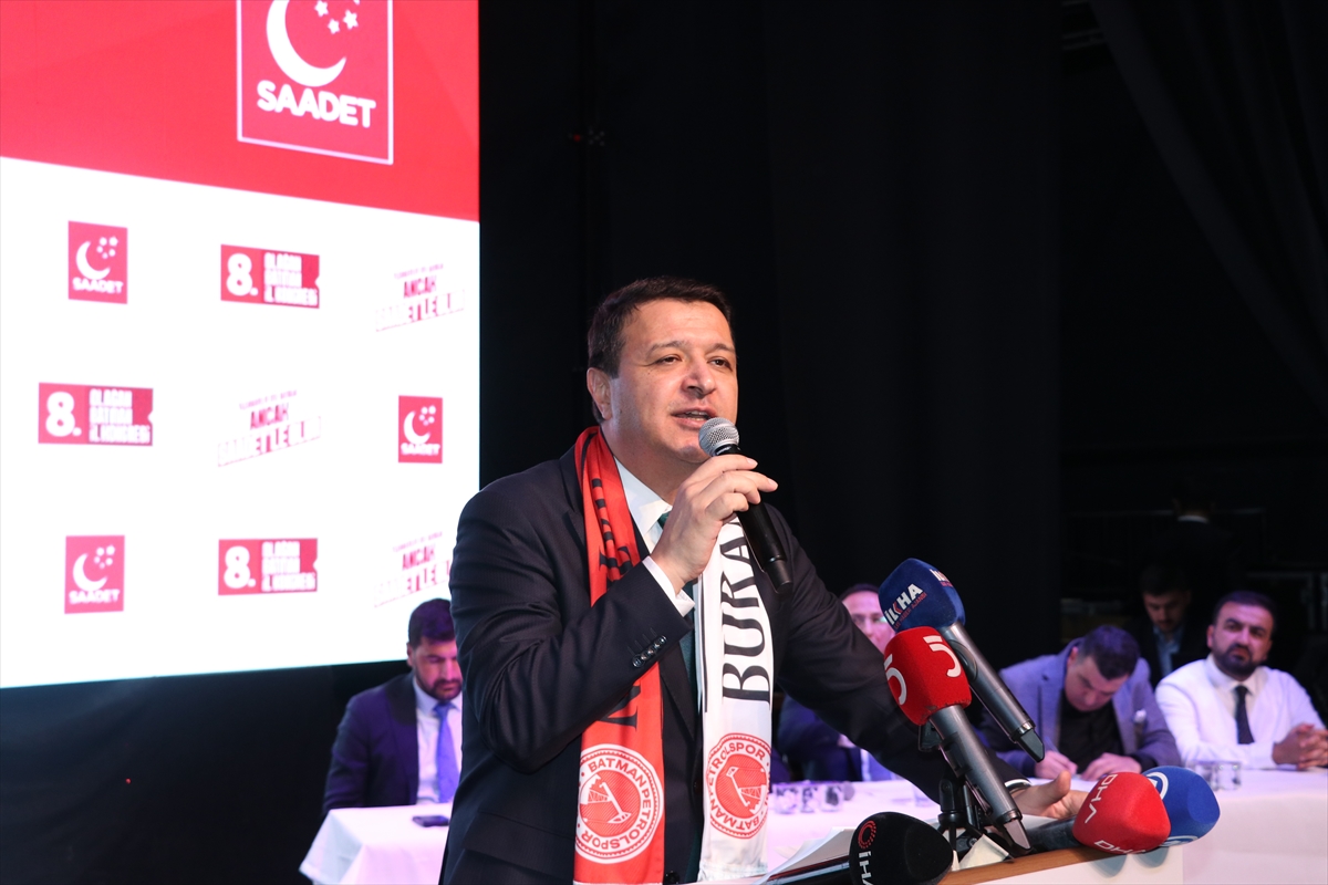 Saadet Partisi Genel Başkanı Arıkan, partisinin Batman İl Kongresine katıldı