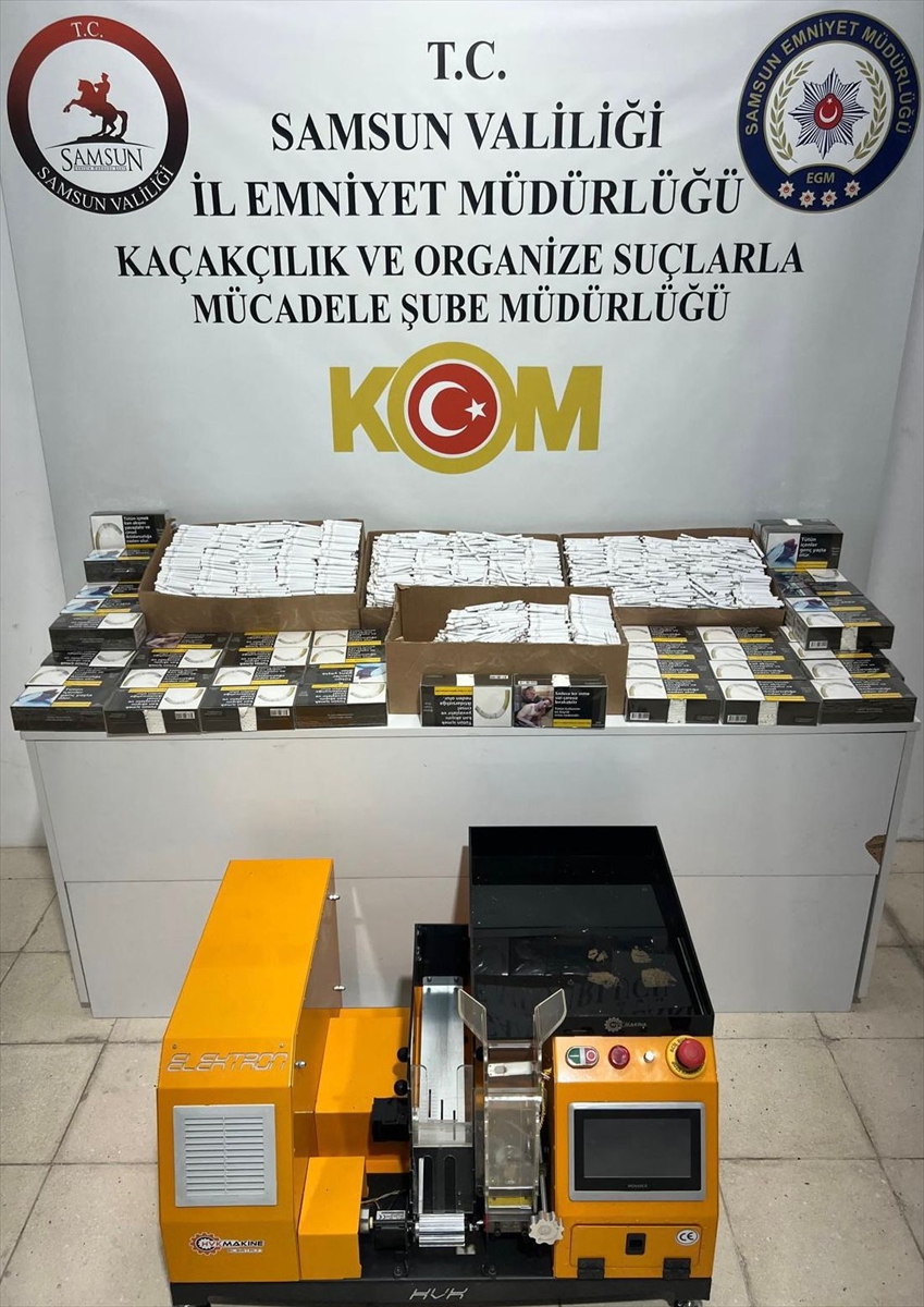 Samsun'da 48 bin makaron ele geçirildi