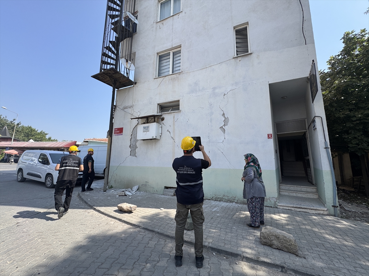 Sındırgı'da hasar tespit çalışmaları sürüyor