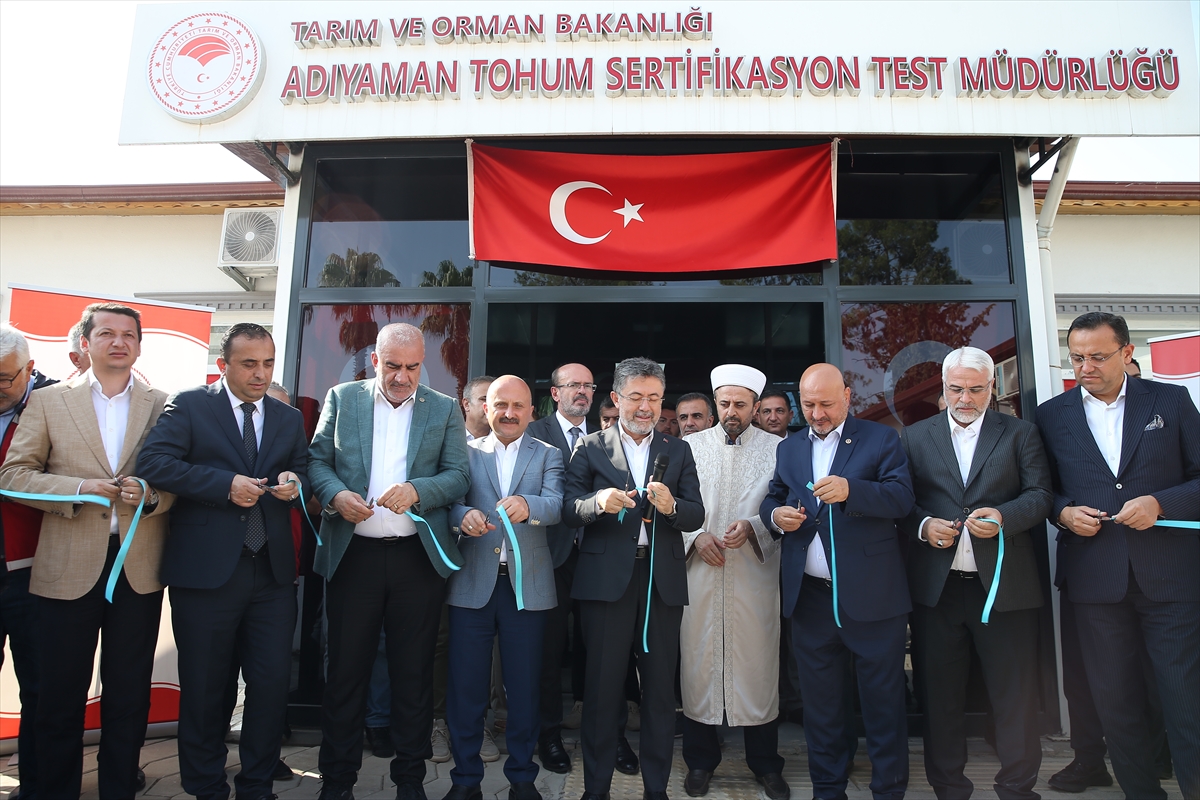 Tarım ve Orman Bakanı Yumaklı, Adıyaman'da Tohum Sertifikasyon Test Müdürlüğünün açılışını yaptı