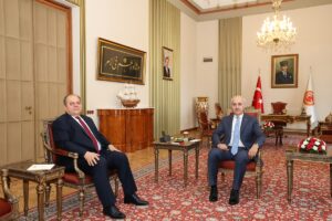 TBMM (AA) – TBMM Başkanı Numan Kurtulmuş, Yargıtay Başkanı Ömer