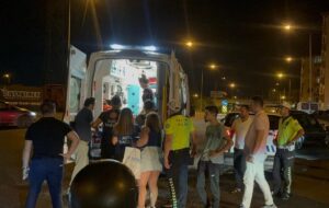 TEKİRDAĞ (AA) – Tekirdağ'ın Çorlu ilçesinde, otomobilin yaya geçidinde çarptığı