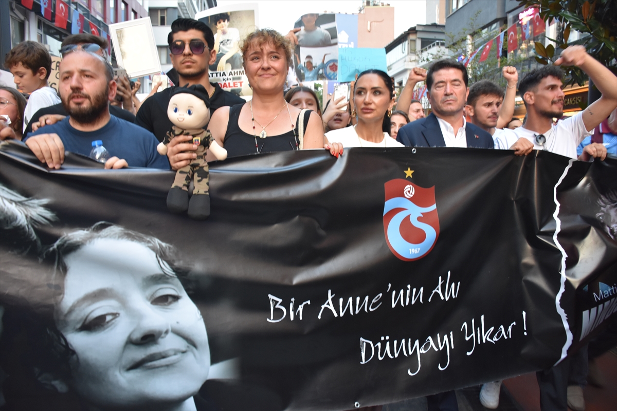 Trabzon'da Mattia Ahmet Minguzzi için yürüyüş düzenlendi