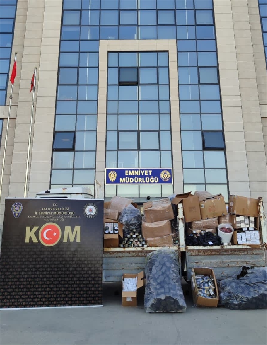 Yalova'da kaçakçılık operasyonunda 3 kişi gözaltına alındı