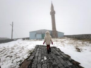ARDAHAN (AA) – Ardahan ve Kars'ın yüksek kesimlerinde kar yağışı