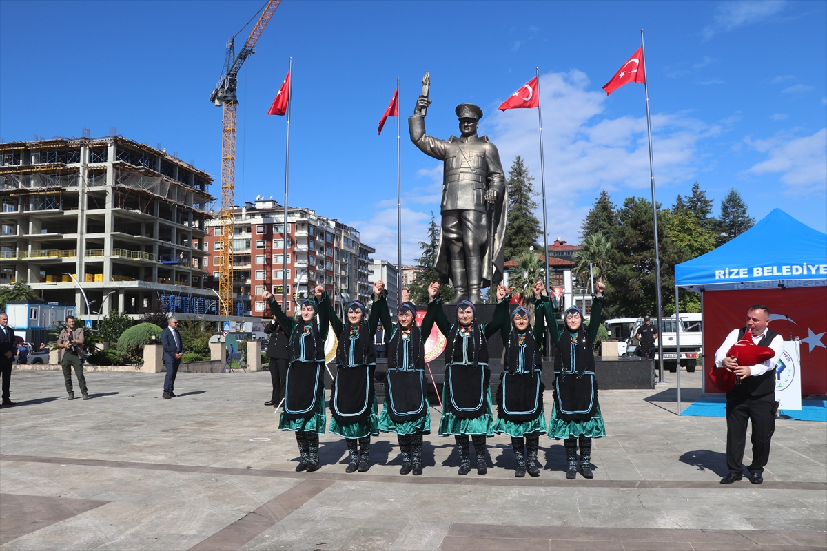 Atatürk'ün Rize'ye gelişinin 101. yıl dönümü kutlandı