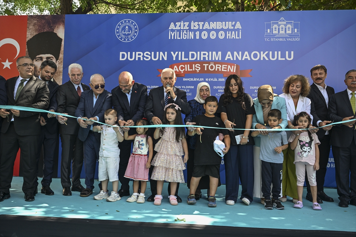 Bahçelievler'de Dursun Yıldırım Anaokulu törenle hizmete açıldı