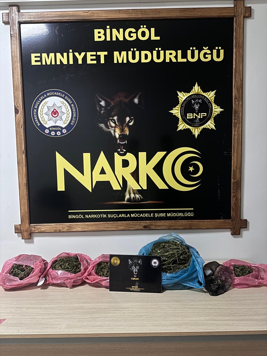 Bingöl'de uyuşturucu operasyonunda 3 şüpheli tutuklandı