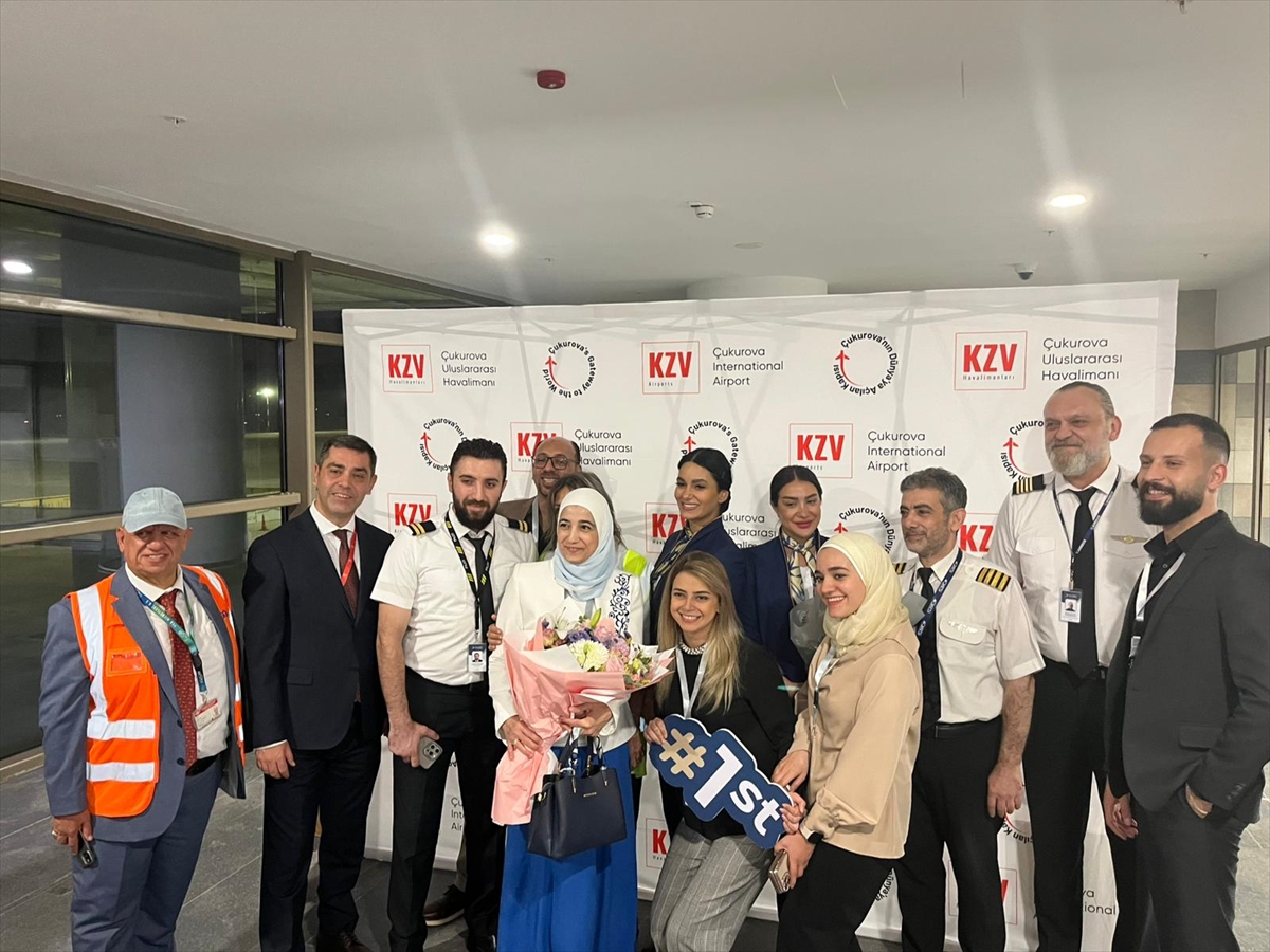 Çukurova Uluslararası Havalimanı ile Şam arasında direkt uçuşlar başladı