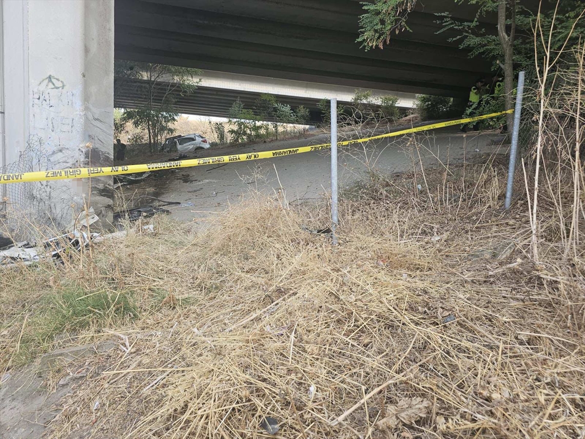 Edirne'de köprü ayağına çarpan otomobilin sürücüsü hayatını kaybetti