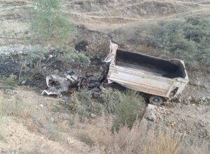 ERZURUM (AA) – Erzurum'un Tortum ilçesinde şarampole devrilen kamyonun sürücüsü