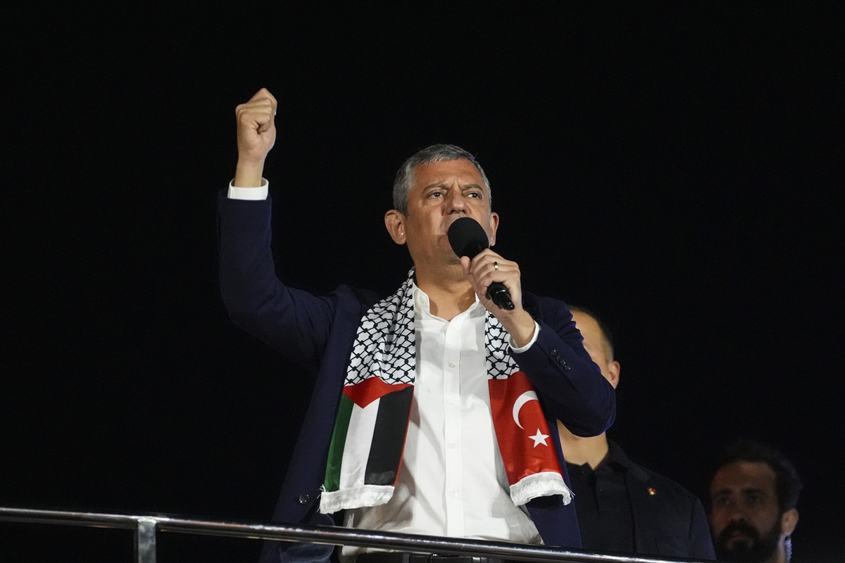 Eyüpsultan'da “Filistin'e destek” mitingini düzenlendi