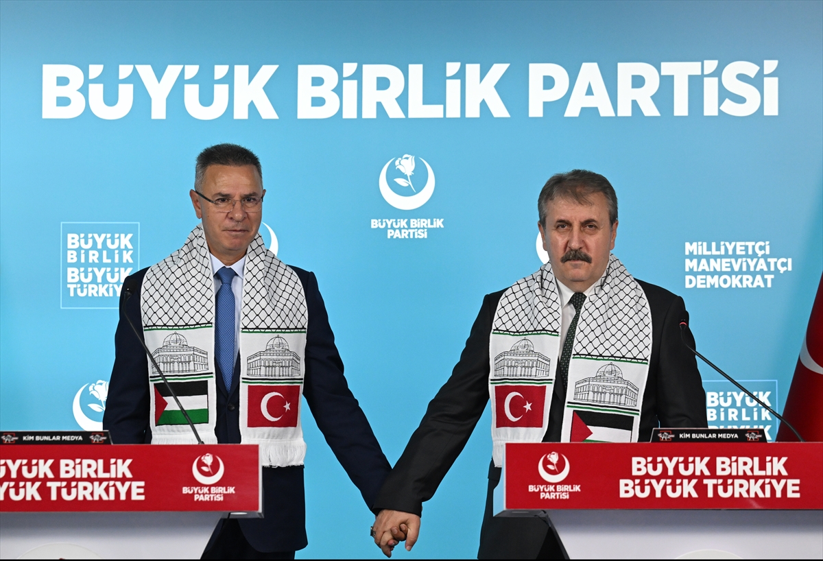 Filistin'in Ankara Büyükelçisi Faed Mustafa BBP Genel Başkanı Destici'yi ziyaret etti