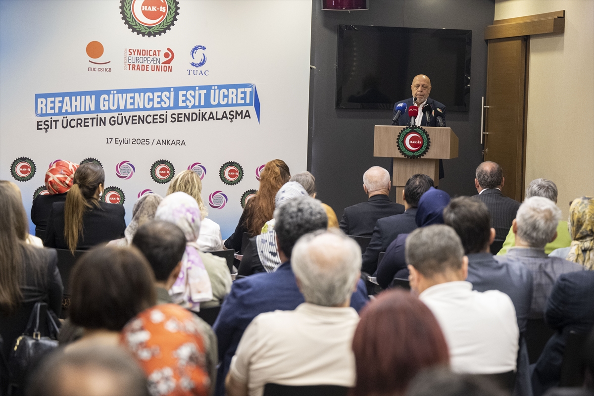 HAK-İŞ Başkanı Arslan, Uluslararası Eşit Ücret Günü Programı'nda konuştu: