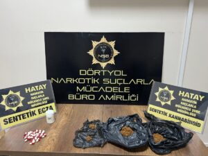 HATAY (AA) – Hatay'ın Dörtyol ilçesinde uyuşturucu operasyonunda gözaltına alınan