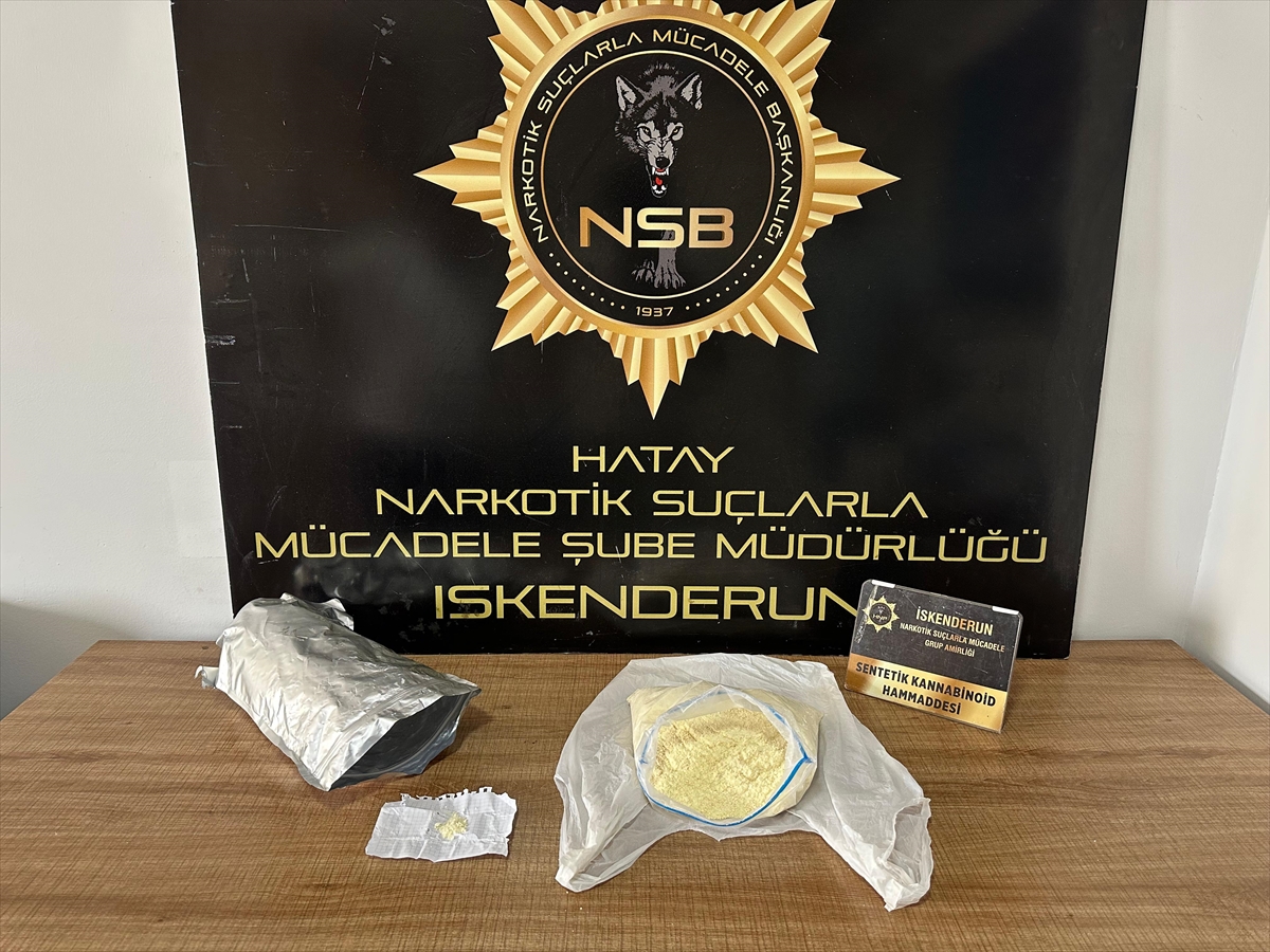 Hatay'da uyuşturucu operasyonunda yakalanan 5 zanlı tutuklandı