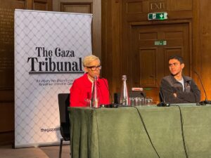 LONDRA (AA) – İngiltere'nin başkenti Londra'da düzenlenen temsili "Gazze Mahkemesi