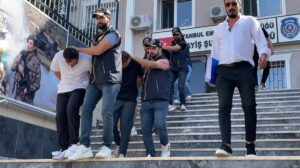 - Şüphelilerin motosikletle geldikleri Pendik'teki iş yerine yanıcı madde atması,