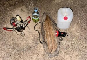 KIRŞEHİR (AA) – Kırşehir'in Mucur ilçesinde, kaçak kazı yaptıkları fotokapanla