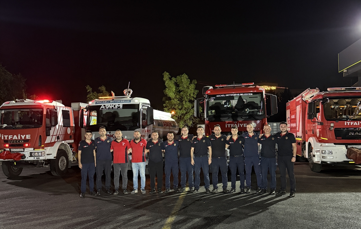 Kocaeli Büyükşehir Belediyesinden Karabük'teki orman yangınını söndürme çalışmalarına destek