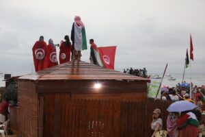 TUNUS (AA) – Gazze’ye doğru İsrail ablukasını kırmak ve insani