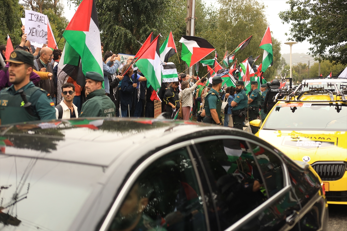 La Vuelta bisiklet yarışı İsrail'e karşı protestolar nedeniyle bir kez daha tamamlanmadı