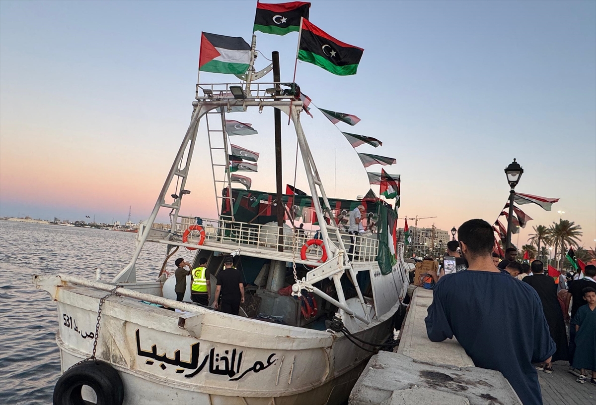 Libya'dan “Ömer Muhtar” gemisi Küresel Sumud Filosu'na katılmak üzere yola çıkıyor