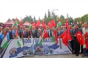 MUĞLA (AA) – Muğla'da, İsrail'in Gazze ablukasını kırmak amacıyla yola