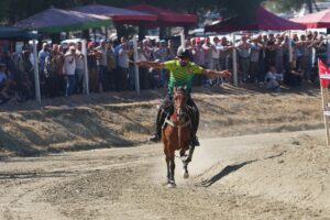ÇORUM (AA) – Çorum'un Osmancık ilçesinde rahvan at yarışları düzenlendi.