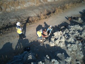 - Dün ortaya çıkarılan toplu mezarda şu ana kadar 175