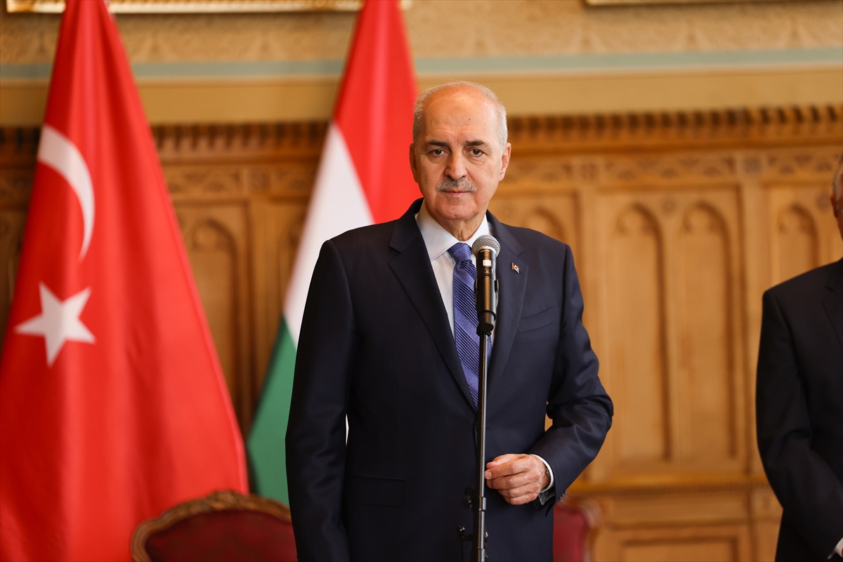 TBMM Başkanı Kurtulmuş, Macaristan Ulusal Meclisi Başkanı Köver ile ortak basın toplantısı düzenledi: