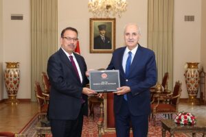 TBMM (AA) – TBMM Başkanı Numan Kurtulmuş, Sayıştay Başkanı Metin