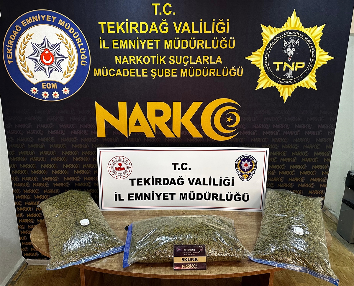 Tekirdağ'da uyuşturucu operasyonlarında yakalanan 3 şüpheli tutuklandı