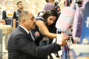 DİYARBAKIR (AA) – Diyarbakır Ticaret İl Müdürlüğü ekipleri, marketlerde temel
