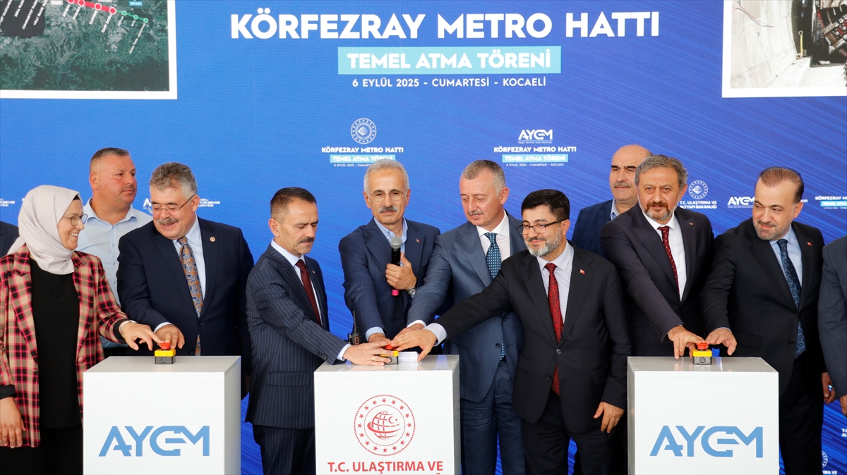 Ulaştırma ve Altyapı Bakanı Uraloğlu, Körfezray Metro Hattı Temel Atma Töreni’nde konuştu: