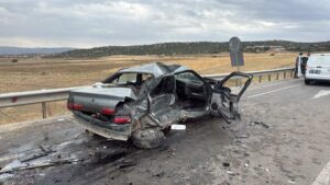 YOZGAT (AA) – Yozgat'ın Çekerek ilçesinde hafif ticari araç ile