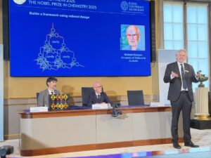 ANKARA (AA) – 2025 Nobel Kimya Ödülü, "metal-organik çerçevelerin geliştirilmesi"ne