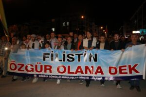 AMASYA (AA) – Amasya Gönüllü Kuruluşlar Birliği öncülüğünde, İsrail'in Gazze'ye