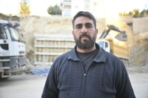 ANKARA (AA) – Başkentte bir inşaatın temel kazma çalışması sırasında