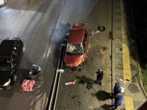 ANKARA (AA) – Başkentte kontrolden çıkarak köprüden düşen otomobilin sürücüsü