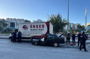 - Kaza anı, çevredeki bir iş yerinin güvenlik kamerasınca kaydedildi